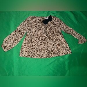 Carter's Tan and Black Leopard Print Blouse